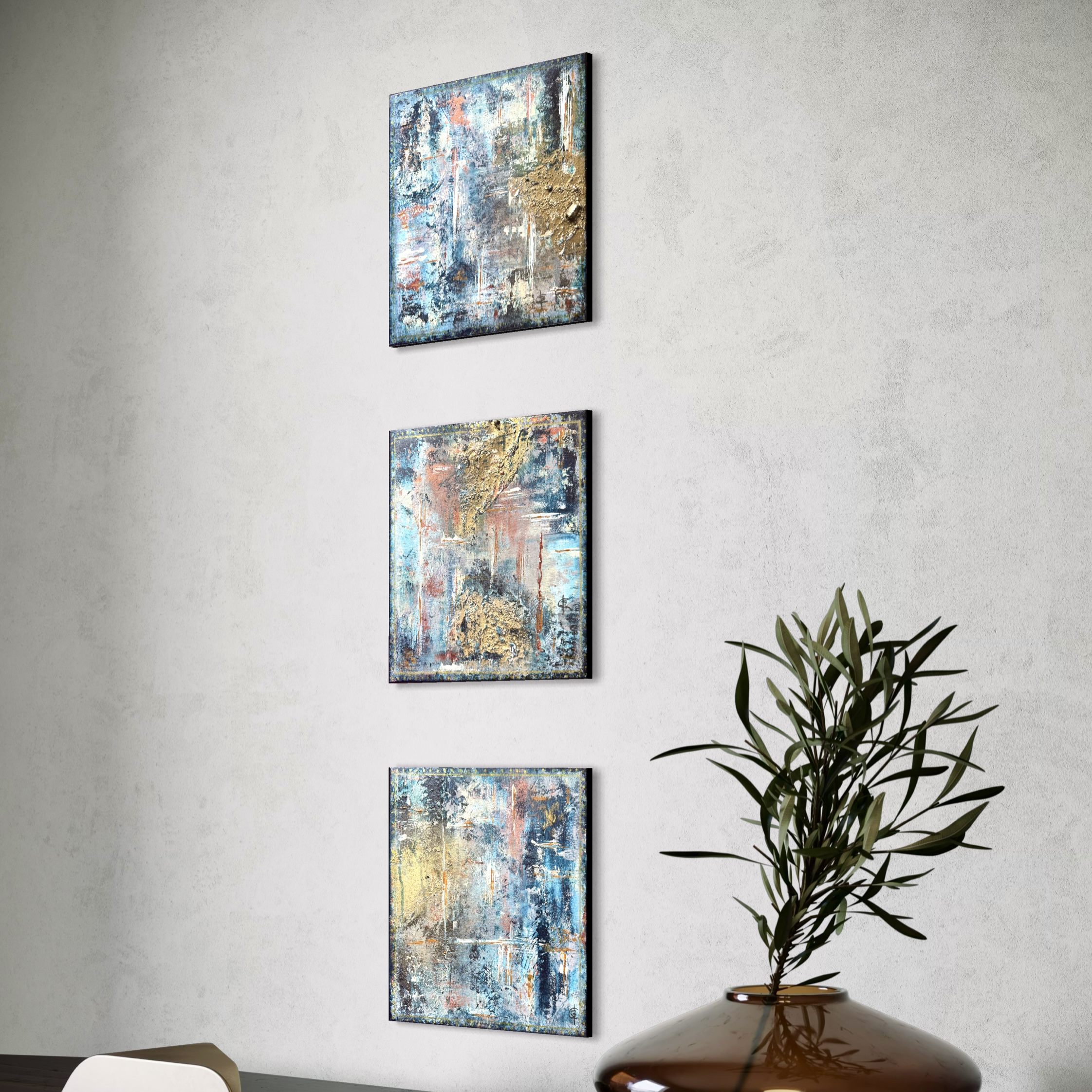 Original abstrakte Kunst kaufen - modernes Acrylbild für Praxis oder Büro
